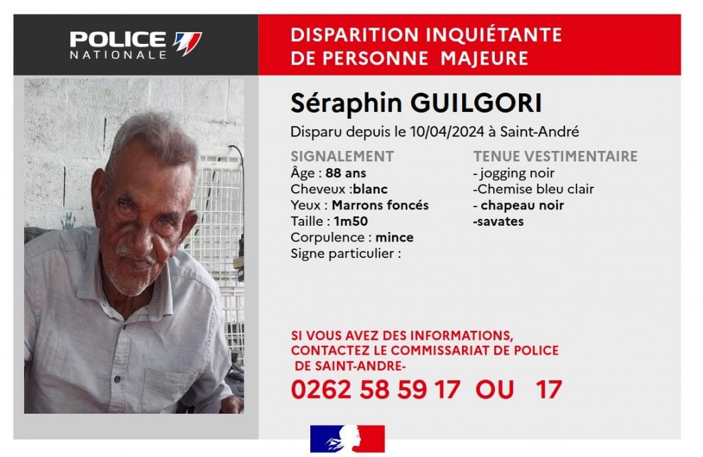 Saint-André : sans nouvelles de Séraphin, 88 ans