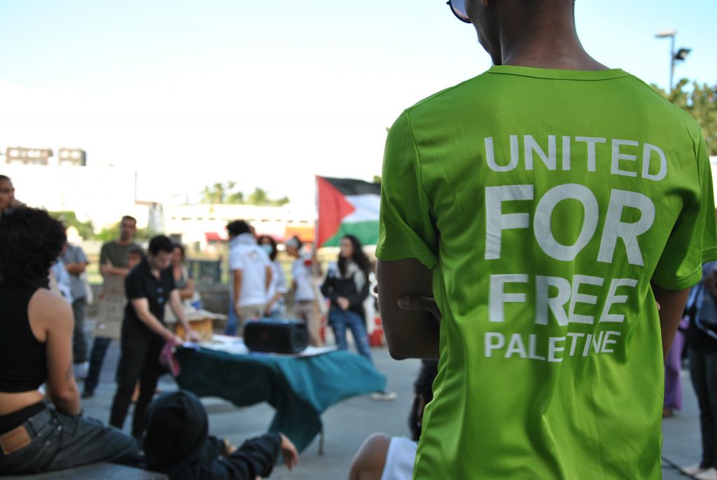 Une cinquantaine de personnes en soutien à Gaza