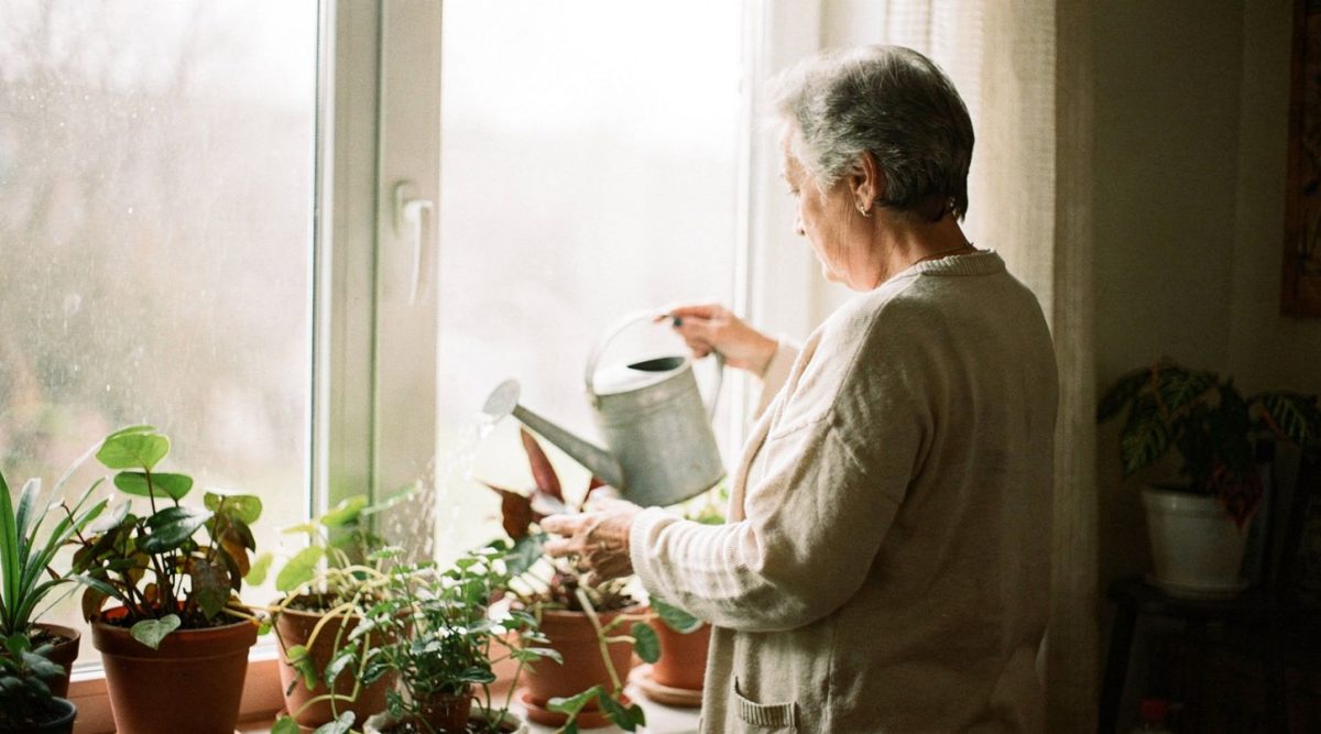 arroser plantes matin 65 ans forces